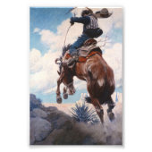 Bucking door Newell Convers Wyeth Foto Afdruk (Voorkant)