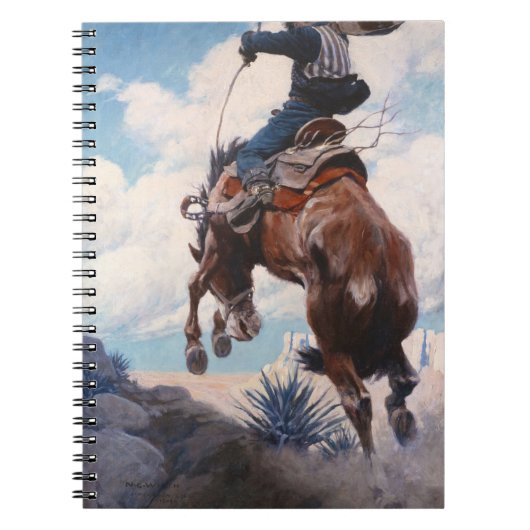 Bucking door Newell Convers Wyeth Notitieboek (Voorkant)