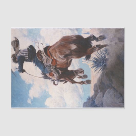 Bucking door Newell Convers Wyeth Tissuepapier (Voorkant)