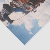 Bucking door Newell Convers Wyeth Tissuepapier (Detail)