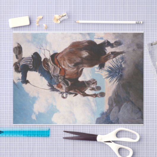 Bucking door Newell Convers Wyeth Tissuepapier (Craft)