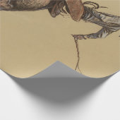 “Bucking Horse” Westerse kunst van Will James Cadeaupapier (Hoek)