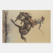 “Bucking Horse” Westerse kunst van Will James Inpakpapier Vel (Voorkant 2)