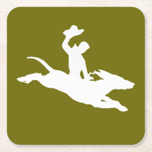 Bucking Little Doggie Kartonnen Onderzetters