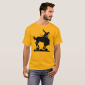 Bucking paard en boogschutter elke kleur die je wi t-shirt (Voorkant volledig)