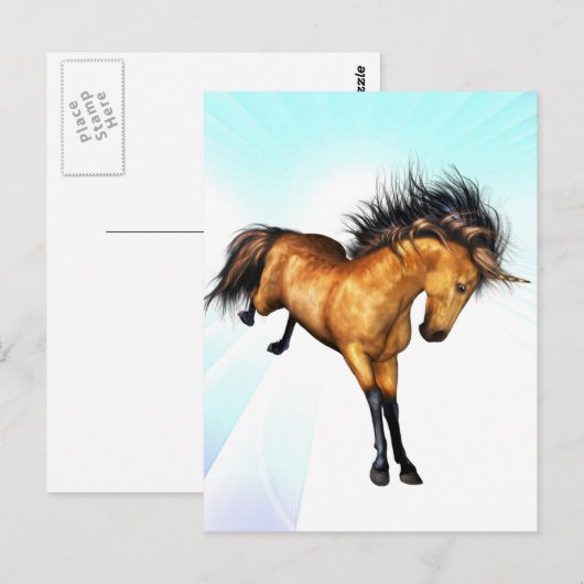 Bucking Unicorn Briefkaart (Voorkant / Achterkant)