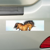 Bucking Unicorn Bumpersticker (Op auto)