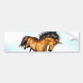 Bucking Unicorn Bumpersticker (Voorkant)