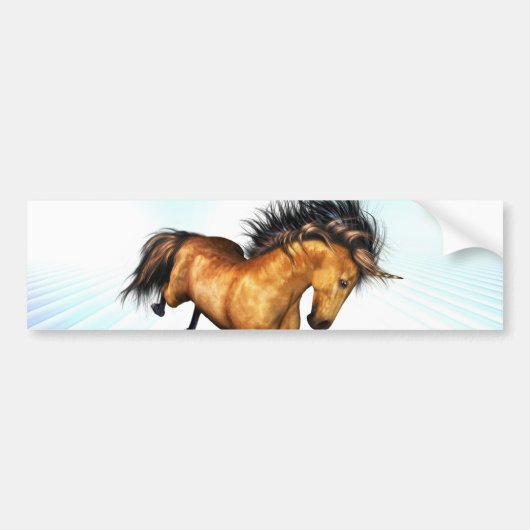 Bucking Unicorn Bumpersticker (Voorkant)