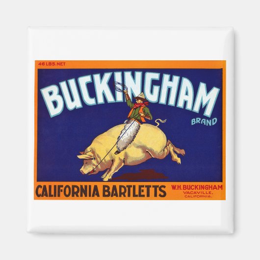 Buckingham Brand California Bartletts Magneet (Voorkant)