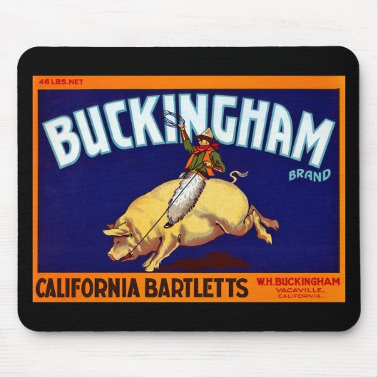 Buckingham Brand California Bartletts Muismat (Voorkant)