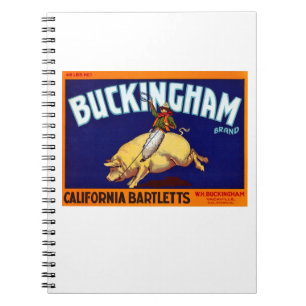 Buckingham Brand California Bartletts Notitieboek