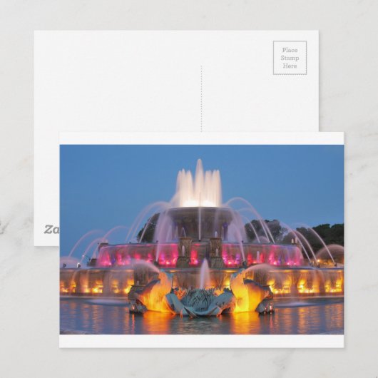 Buckingham Fountain 01.JPG Briefkaart (Voorkant / Achterkant)