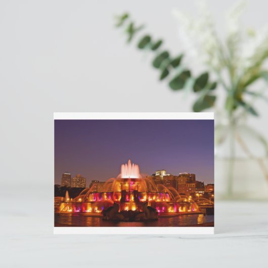 Buckingham Fountain Briefkaart (Staand voorkant)