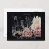 Buckingham Fountain Briefkaart Randsom Keith Art (Voorkant / Achterkant)