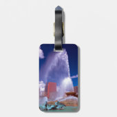 Buckingham Fountain Chicago Bagagelabel (Achterkant verticaal)