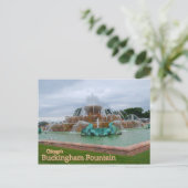 Buckingham Fountain Chicago Briefkaart (Staand voorkant)