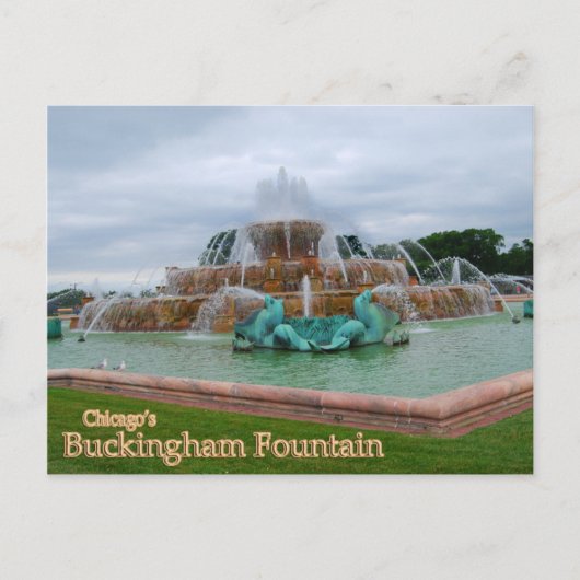 Buckingham Fountain Chicago Briefkaart (Voorkant)