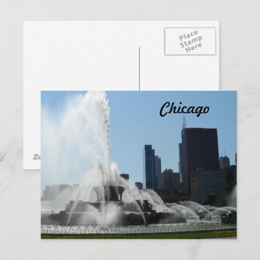 Buckingham Fountain - Chicago Briefkaart (Voorkant / Achterkant)