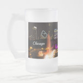 Buckingham Fountain Chicago Frosted Glass Mok (Links)