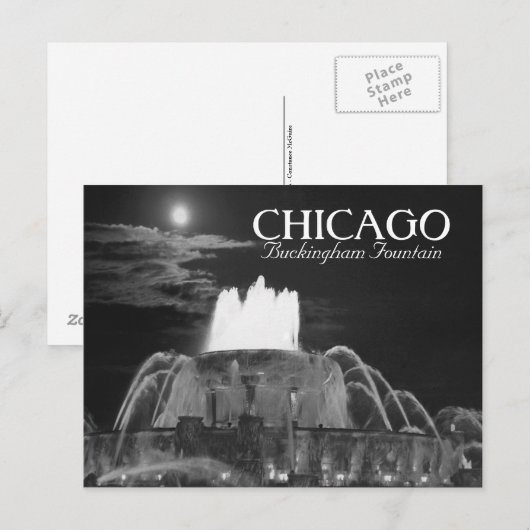 Buckingham Fountain Chicago Illinois Briefkaart (Voorkant / Achterkant)
