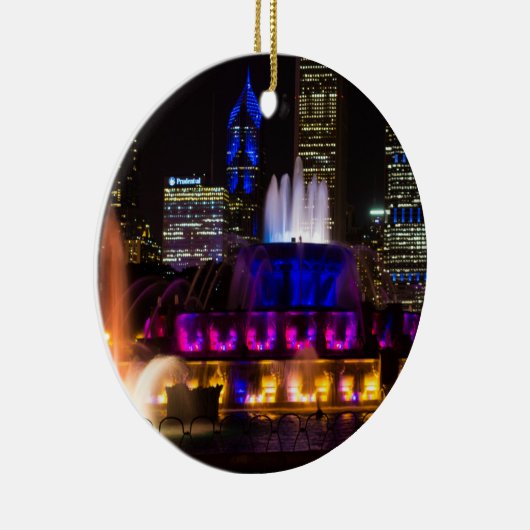 Buckingham Fountain Chicago Keramisch Ornament (Rechts)