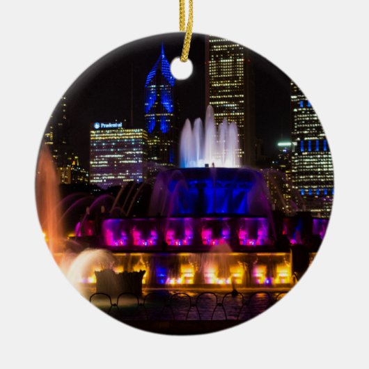 Buckingham Fountain Chicago Keramisch Ornament (Voorkant)