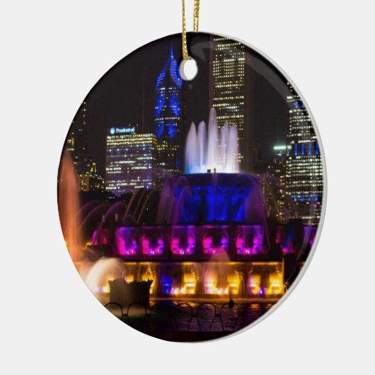 Buckingham Fountain Chicago Keramisch Ornament (Links)