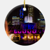 Buckingham Fountain Chicago Keramisch Ornament (Achterkant)