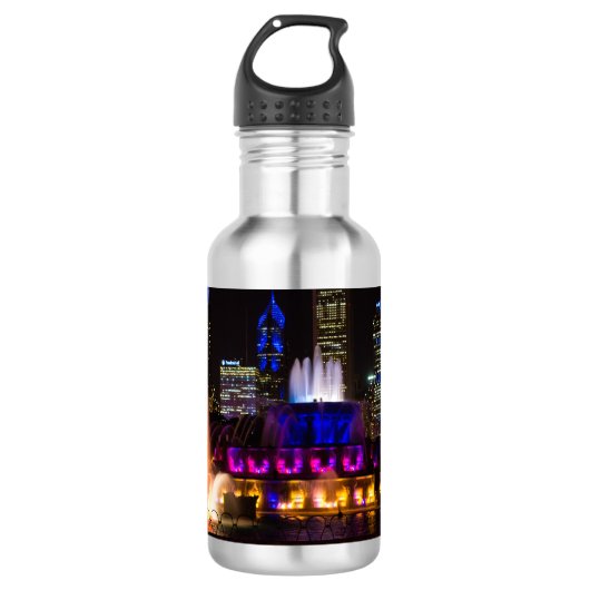 Buckingham Fountain Chicago Stainless Steel Water Waterfles (Voorkant)