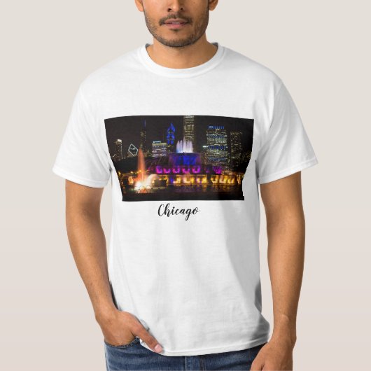 Buckingham Fountain Chicago T-shirt (Voorkant)