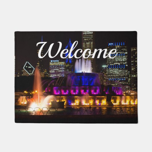 Buckingham Fountain Chicago Welkom Doormat Deurmat (Voorkant)