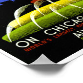 Buckingham Fountain Chicago  WPA-Poster Poster (Hoek)