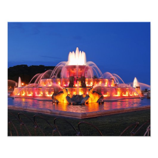 Buckingham Fountain Foto Afdruk (Voorkant)