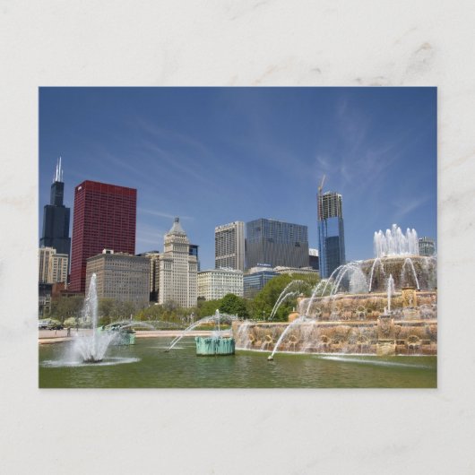 Buckingham Fountain in Grant Park, 2 Briefkaart (Voorkant)
