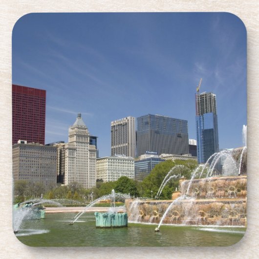 Buckingham Fountain in Grant Park, 2 Onderzetter (Voorkant)