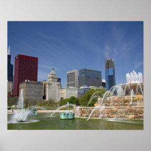 Buckingham Fountain in Grant Park, 2 Poster