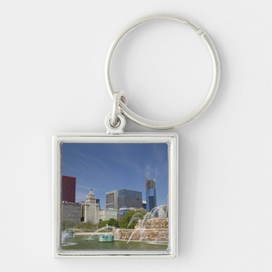 Buckingham Fountain in Grant Park, 2 Sleutelhanger (Voorkant)