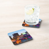 Buckingham Fountain Lit bij nacht Bier Onderzetter (Rechterzijde)