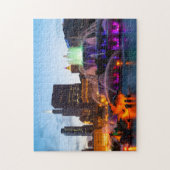 Buckingham Fountain Lit bij nacht Legpuzzel (Verticaal)