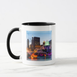 Buckingham Fountain Lit bij nacht Mok