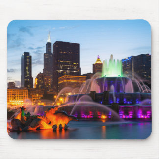 Buckingham Fountain Lit bij nacht Muismat