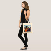 Buckingham Fountain Lit bij nacht Tote Bag (Voorkant (model))