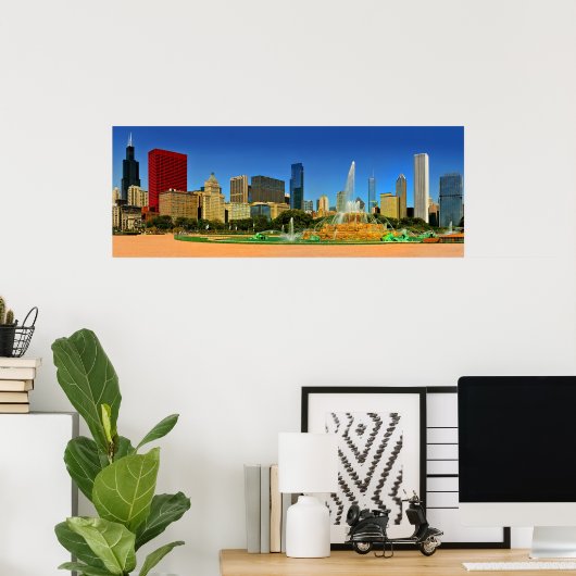 Buckingham Fountain Poster (Thuiskantoor)