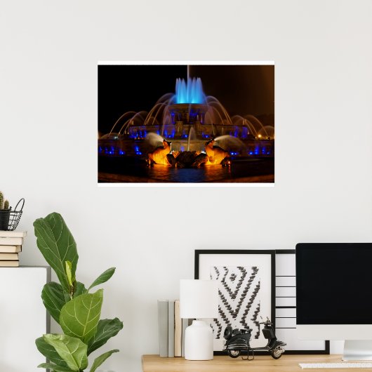 Buckingham Fountain Poster (Thuiskantoor)