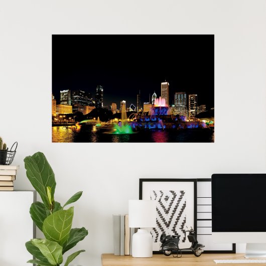 Buckingham Fountain Poster (Thuiskantoor)