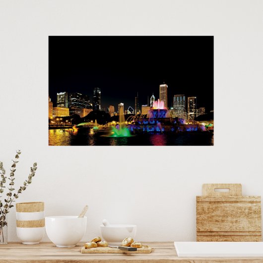 Buckingham Fountain Poster (Keuken)
