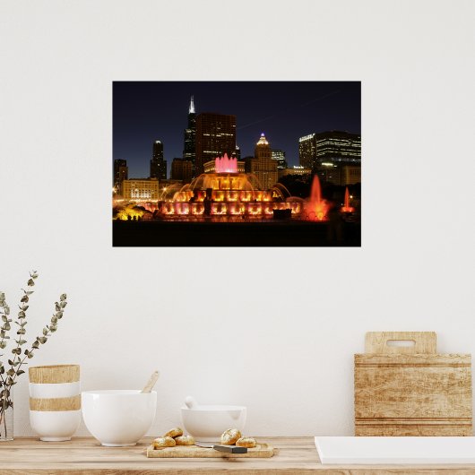 Buckingham Fountain Poster (Keuken)