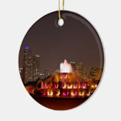 Buckingham Fountain - Sinaasappels Keramisch Ornament (Links)