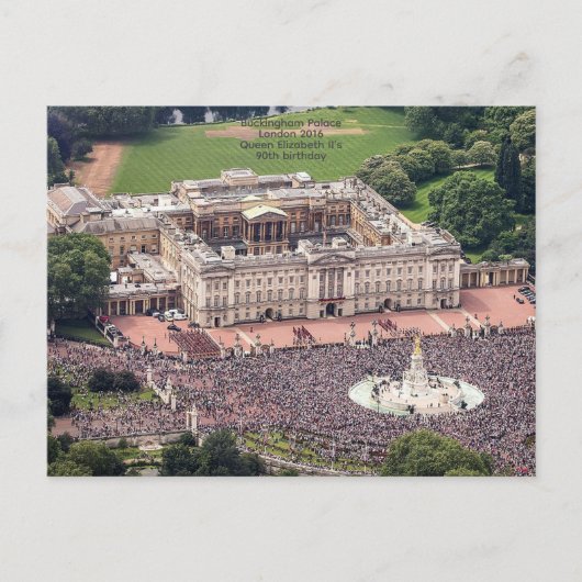 Buckingham Palace 2016. 90ste verjaardag van de ko Briefkaart (Voorkant)